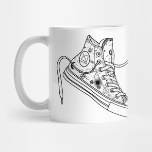 Sagittarius High tops - Black &amp; white Mug